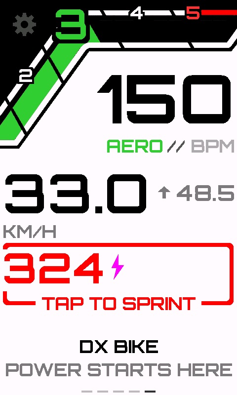 Light main with sprint button